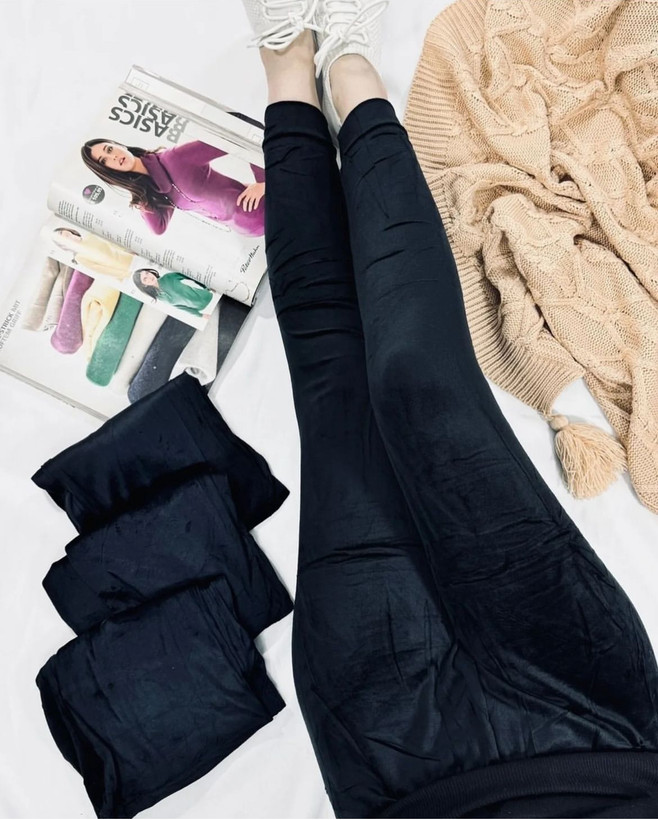 شلوار مخمل روباهی مشکی نرم و لطیف