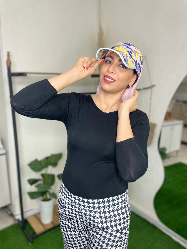 کلاه حرفه ای پشت تور دار