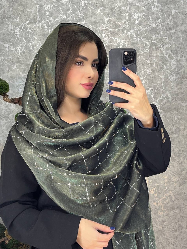 خرید شال مجلسی نگین دار