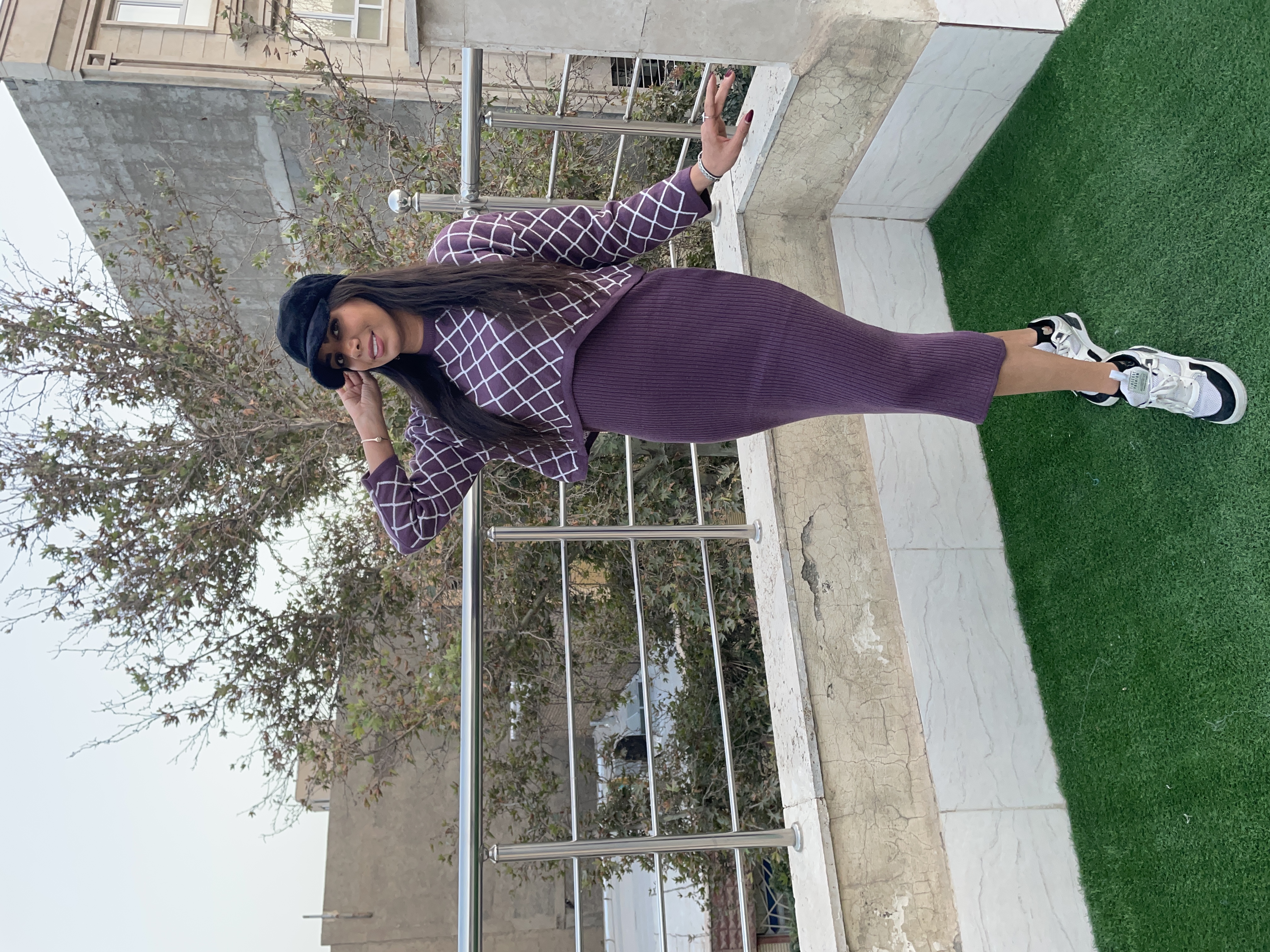 ست دوتیکه سارافن و بلوز بافت زیبا